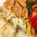 ままなっぺ's cooksnap of when they made 炊飯器で3品！タンドリーチキンプレート☆.