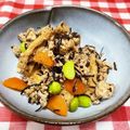 白バラ牛's cooksnap of when they made ひき肉入り ごはんがすすむ ひじき.