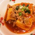 なーなちゃん's cooksnap of when they made ■10分で！厚揚げと豚肉の韓国風煮込み■.