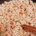 のり花's cooksnap of when they made 鶏そぼろ☆簡単しっとりめんつゆお弁当に.