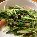 mantacarp's cooksnap of when they made 水菜とハムの にんにく炒め♬.