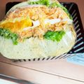 ☆あさ's cooksnap of when they made 具材３つで萌え断サンド♡ ワンパクサンド.