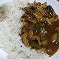 まーく71's cooksnap of when they made シイタケと鶏皮のカレー.
