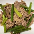 ななさくちゃん's cooksnap of when they made 牛肉とニンニクの芽のオイスター炒め.