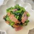 __おもち's cooksnap of when they made 小松菜とベーコンの胡麻味噌常備菜。.