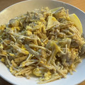 kawaramono's cooksnap of when they made 旨み染みる！ベビーホタテとえのきの卵とじ.