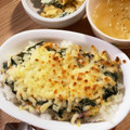 クック甘党。's cooksnap of when they made 塩鮭とほうれん草のドリア.