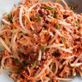 クックOFKI4U☆'s cooksnap of when they made 節約☆簡単もやしと挽き肉のオイマヨ炒め◎.