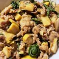 るっち0219's cooksnap of when they made 筍とこごみと豚肉の炒め物☆.