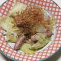 オリオバナ's cooksnap of when they made 簡単☆新玉ねぎとキャベツのおかかポン酢.