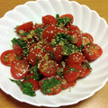 55才のおじさん's cooksnap of when they made 簡単！トマトと大葉のさっぱり和え。.