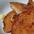 kyootan's cooksnap of when they made 焼き薩摩揚げ 生姜醤油.