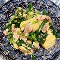 パグ子とパグゾウ's cooksnap of when they made 豆腐と豚バラの玉子とじチャンプルー.