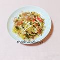 まあまま☆0403's cooksnap of when they made カリカリジャコの焼きうどん(そば).