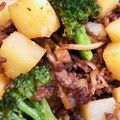 oranges☆'s cooksnap of when they made ☆ジャガイモ＆キャベツの挽肉味噌炒め☆.