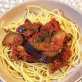 tikariri's cooksnap of when they made 絶品☆シーチキンとナスのトマトパスタ.