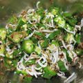 みかん2017's cooksnap of when they made オクラのおかかしらす和え.