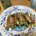 かずみんちゃん's cooksnap of when they made 鰹まみれ 肉巻き島らっきょう.