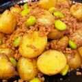 クックZ3M321☆'s cooksnap of when they made 新じゃがとひき肉の甘辛炒め.