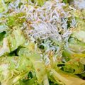 クック30KO1H☆'s cooksnap of when they made レタスと大葉のしらすサラダ.