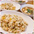 nakamucchi's cooksnap of when they made 彩り鮮やか挽き肉チャーハン☆幼児食にも◎.