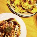 むむむん's cooksnap of when they made 米粉と長芋のお好み焼き.