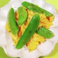 きゃんでぃ×2's cooksnap of when they made スナップエンドウの卵炒め♪春香る♪.