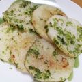 えりこ82☆'s cooksnap of when they made 簡単☆焼き長芋 鰹昆布出汁＋青さ粉風味.