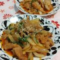 赤い電話's cooksnap of when they made 至高の豚肉のコチュジャン炒め.