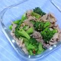 かおりかざり's cooksnap of when they made ブロッコリーと胡麻だれ豚こま肉のサラダ.