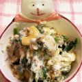 さんちゃん（╹◡╹）'s cooksnap of when they made 菜の花とクリームチーズの和え物♡.