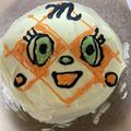 ＬＡＣ's cooksnap of when they made メロンパンナちゃん ♡キャラケーキ.