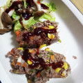 ひろ☆はる❇︎ママ's cooksnap of when they made レンジで８分★簡単ミートローフ！.