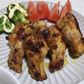 fu♪♪'s cooksnap of when they made 漬けて焼くだけ！鶏手羽元のカレーマヨ焼き.