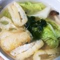 虹色にこり沖縄's cooksnap of when they made 味噌汁の具！今日はこれ.