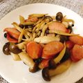 chanpad's cooksnap of when they made お弁当に♪ウィンナーとしめじの炒めもの♡.