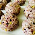 ♡マッキークッキング's cooksnap of when they made 雑穀米で桜餅（自家製・桜の葉塩漬けで）.