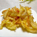 ルパンのかあさん☆彡's cooksnap of when they made 新玉ねぎと人参のかき揚げ.