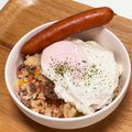 ちー（・＿・）'s cooksnap of when they made 牛肉のガーリックチャーハン～♪♪.