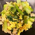 ♡まーちゃん♬'s cooksnap of when they made 豚肉と青梗菜☆卵の中華炒め☆.