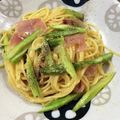 ai_卵料理だいすき's cooksnap of when they made アスパラと生ハムの簡単カルボナーラ.