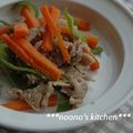 ののぉ's cooksnap of when they made 豚肉と人参のごま味噌炒め.