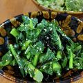 低カロ探検隊's cooksnap of when they made のらぼう菜の塩昆布和え.