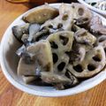 低カロ探検隊's cooksnap of when they made レンコン・まいたけと豚肉の炒め煮.