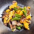 ちゃまたまご's cooksnap of when they made スナップエンドウとキクラゲたまご炒め.