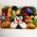 shirohige's cooksnap of when they made キャラ弁 アンパンマンとおむすびマン.