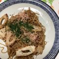 おはなすき's cooksnap of when they made 竹輪＆シラスのチリチリ焼そば.