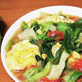 amanod0v0b's cooksnap of when they made トマト卵レタスの炒め物.