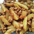 m11k12's cooksnap of when they made 冷めても美味！ジャガイモ挽肉のカレー炒め.