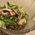 たもたん's cooksnap of when they made 冷やし中華のタレで☆ハムきゅうり中華和え.